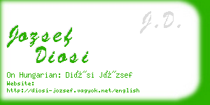 jozsef diosi business card